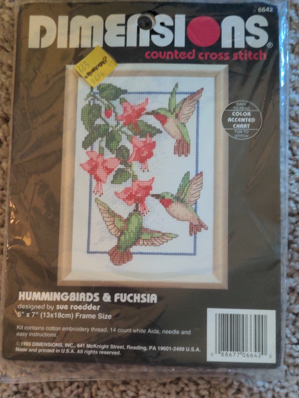 Dimensions Counted Cross Stitch Hummingbirds And Fushsia